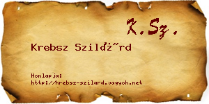Krebsz Szilárd névjegykártya